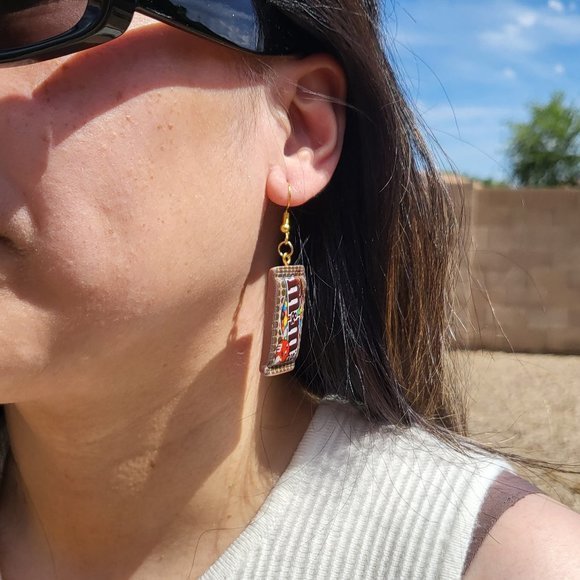 Fashion Jewelry M&M's‎ Chocolate Candy Dangle Drop Earrings - Picture 3 of 9